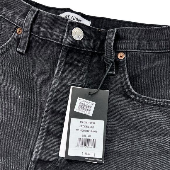 New Women’s RE/DONE The 70’s High Rise Shorts Size 28 - Picture 5 of 10